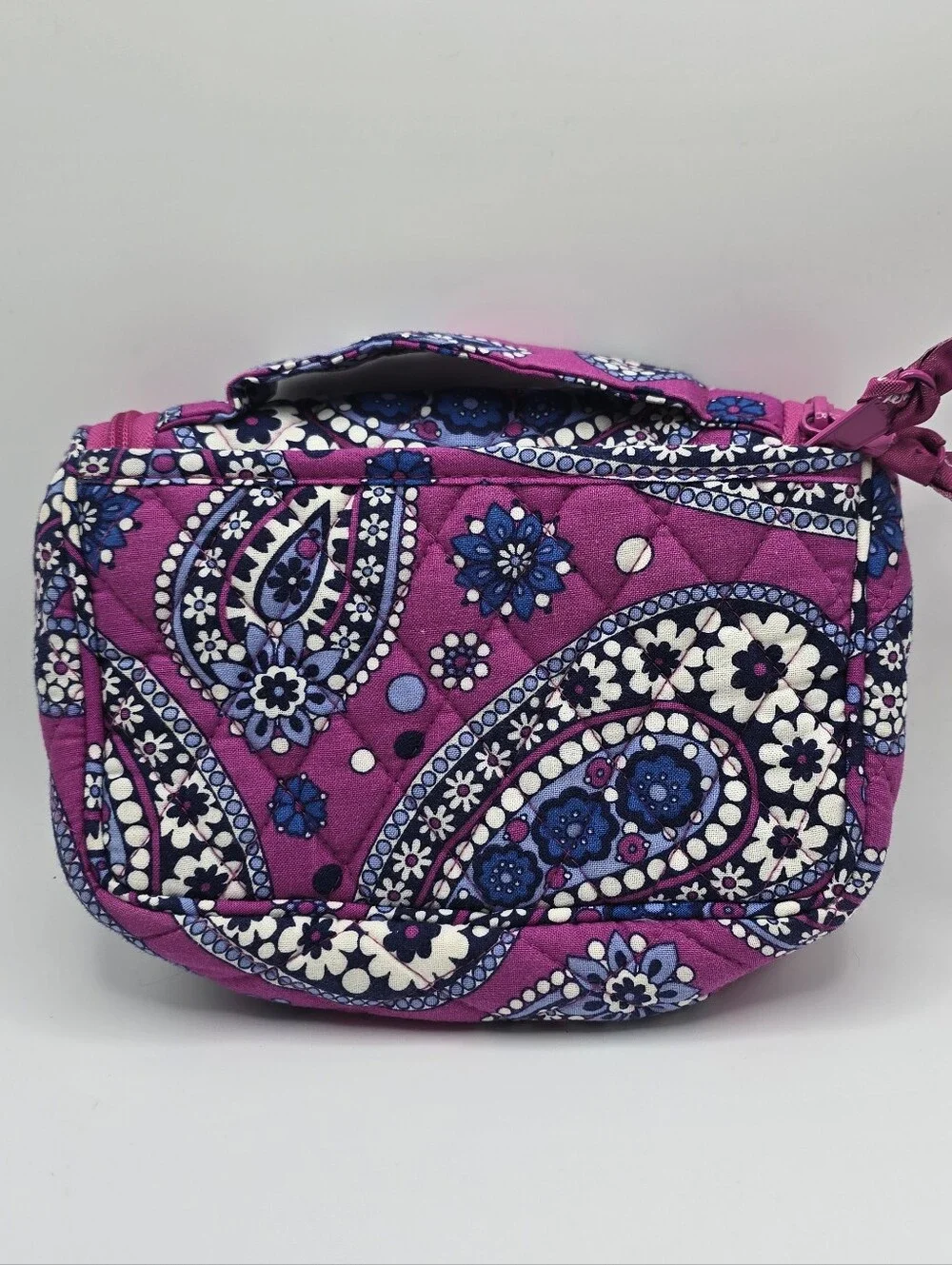 Vera Bradley Boysenberry Mini Hanging Travel Organizer Cosmetic Toiletry Bag